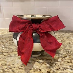 Mackenzie Childs courtly check small vase